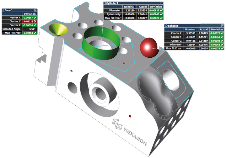 3D Scan Data from Hexagon PC-DMIS