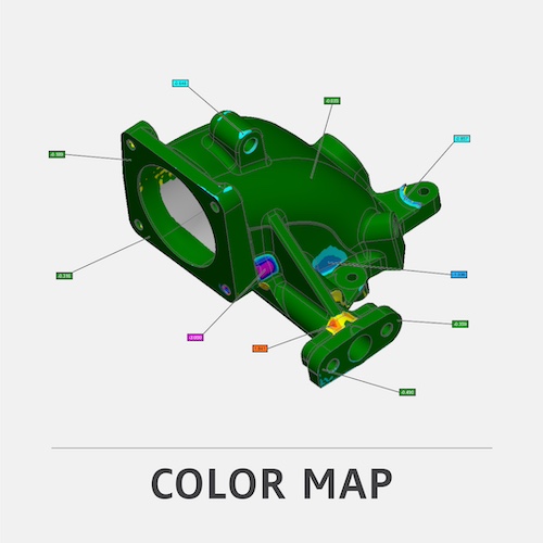 Color Map Inspection - An example of a dimensional inspection service