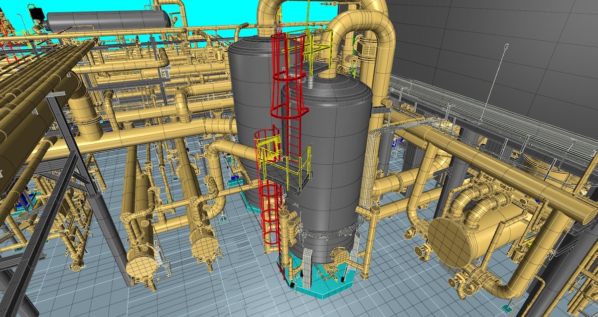 As-built modeling taken from long range scan data