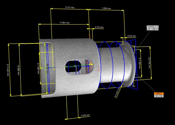 industrial x-ray inspection example from a piston