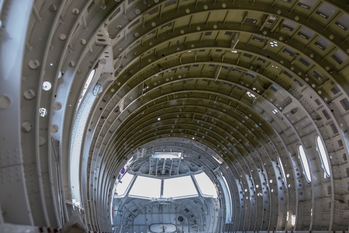 Empty,Airplane,Airframe,/,Fuselage,Without,Any,Equipment,And,No Airplane Fuselage In Construction